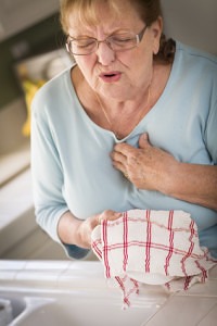 image of woman with acid reflux gird