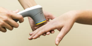 image of laser treatment for wrist pain